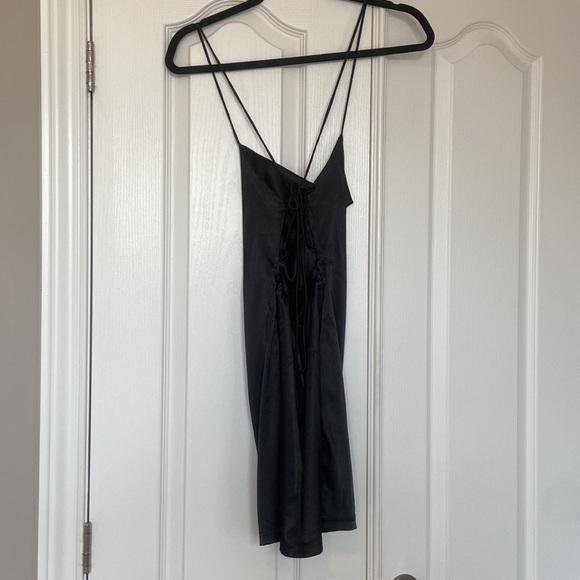 Mini Satin Slip Dress - Picture 4 of 7